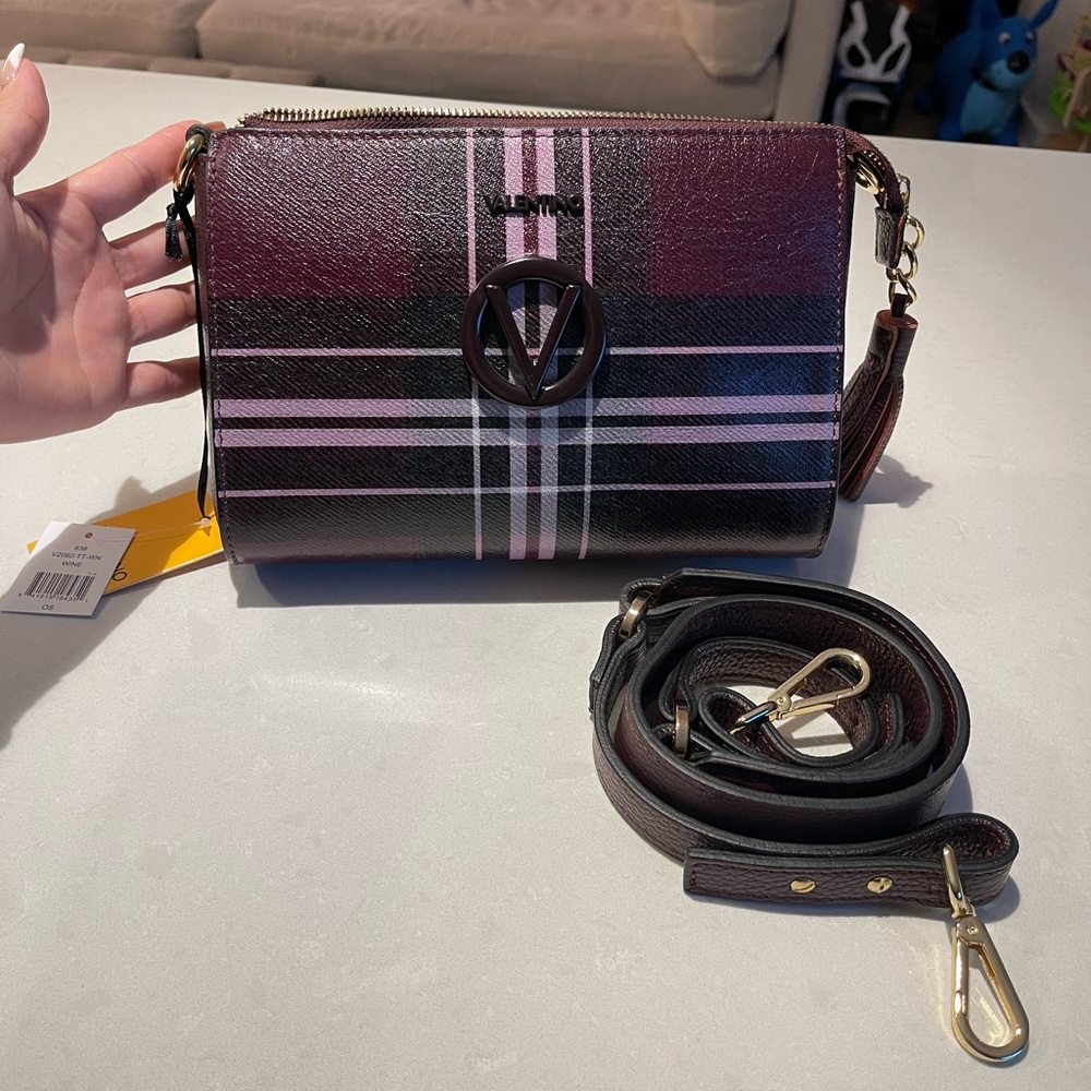 Valentino Susanne Tartan Crossbody bag